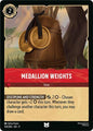 Disney Lorcana Fabled Medallion Weights 134/204 Uncommon Cold Foil