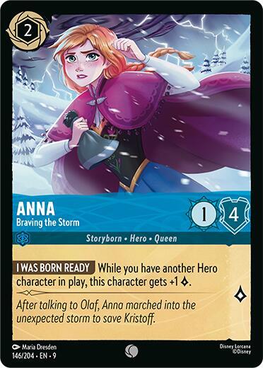 Disney Lorcana Fabled Anna - Braving the Storm 146/204 Common