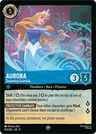 Disney Lorcana Fabled Aurora - Dreaming Guardian 153/204 Super Rare