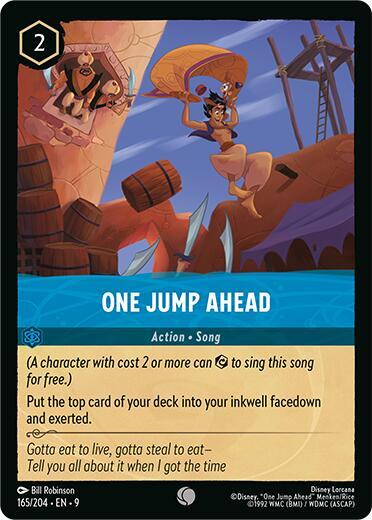 Disney Lorcana Fabled One Jump Ahead 165/204 Common