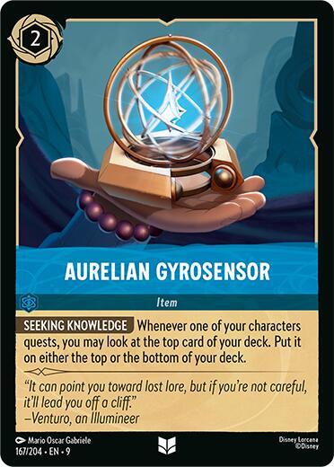 Disney Lorcana Fabled Aurelian Gyrosensor 167/204 Uncommon
