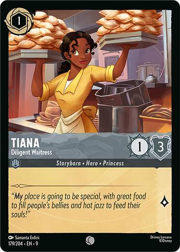Disney Lorcana Fabled Tiana - Diligent Waitress 179/204 Common