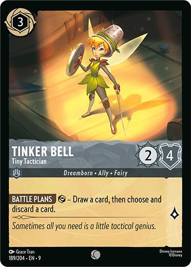 Disney Lorcana Fabled Tinker Bell - Tiny Tactician 189/204 Common