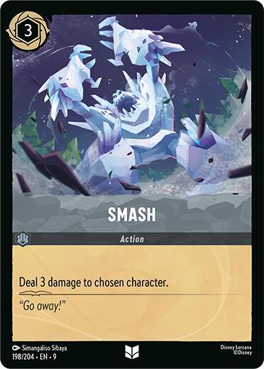 Disney Lorcana Fabled Smash 198/204 Uncommon Cold Foil
