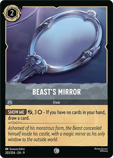 Disney Lorcana Fabled Beast's Mirror 203/204 Common