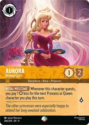 Disney Lorcana Fabled Aurora - Holding Court (Epic) 206/204 Epic