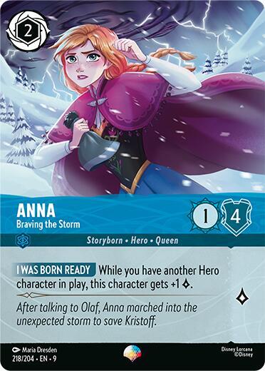 Disney Lorcana Fabled Anna - Braving the Storm (Epic) 218/204 Epic