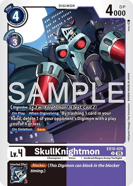 Digimon TCG Sinister Order SkullKnightmon EX10-026 U Uncommon