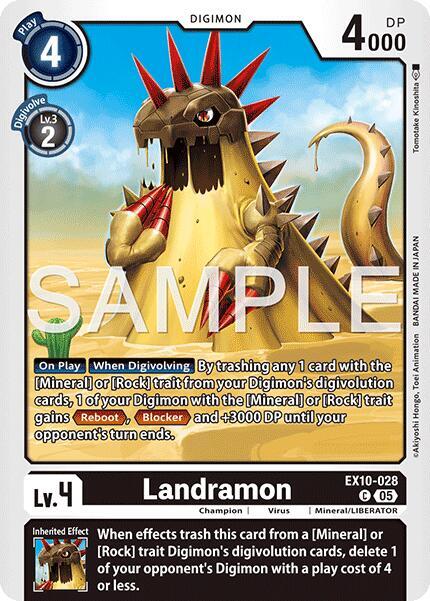 Digimon TCG Sinister Order Landramon EX10-028 C Common