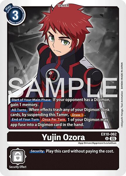 Digimon TCG Sinister Order Yujin Ozora EX10-062 U Uncommon