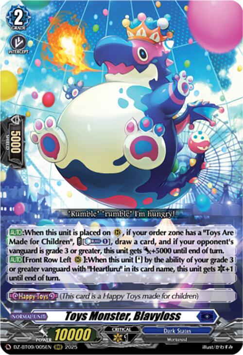 Cardfight Vanguard DZ-BT09: Super Brave Detonation Toys Monster, Blavyloss  DZ-BT09/005EN - RRR