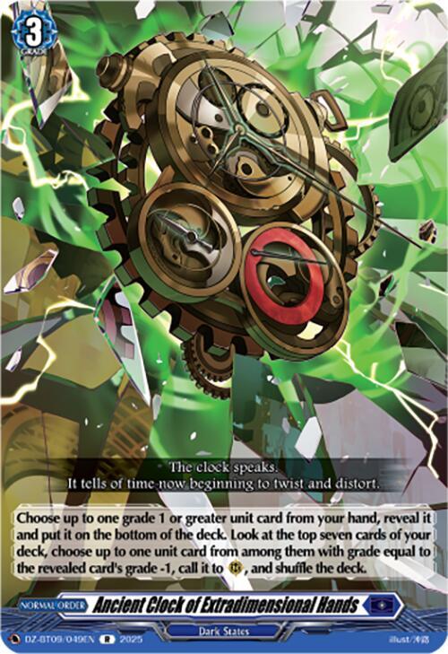 Cardfight Vanguard DZ-BT09: Super Brave Detonation Ancient Clock of Extradimensional Hands  DZ-BT09/049EN - R