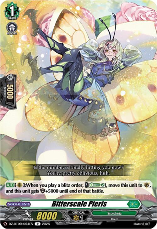 Cardfight Vanguard DZ-BT09: Super Brave Detonation Bitterscale Pieris  DZ-BT09/064EN - R
