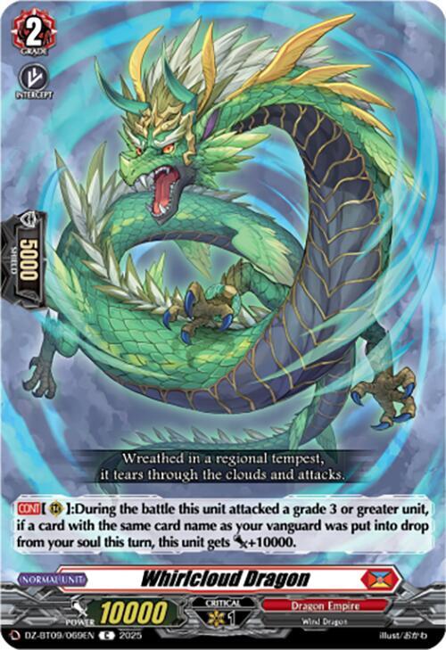 Cardfight Vanguard DZ-BT09: Super Brave Detonation Whirlcloud Dragon  DZ-BT09/069EN - C