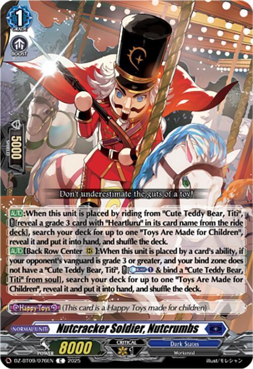 Cardfight Vanguard DZ-BT09: Super Brave Detonation Nutcracker Soldier, Nutcrumbs DZ-BT09/076EN - C