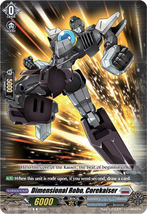 Cardfight Vanguard DZ-BT09: Super Brave Detonation Dimensional Robo, Corekaiser DZ-BT09/088EN C Near Mint