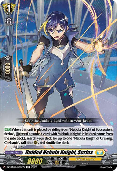 Cardfight Vanguard DZ-BT09: Super Brave Detonation Guided Nebula Knight, Serius  DZ-BT09/095EN - C