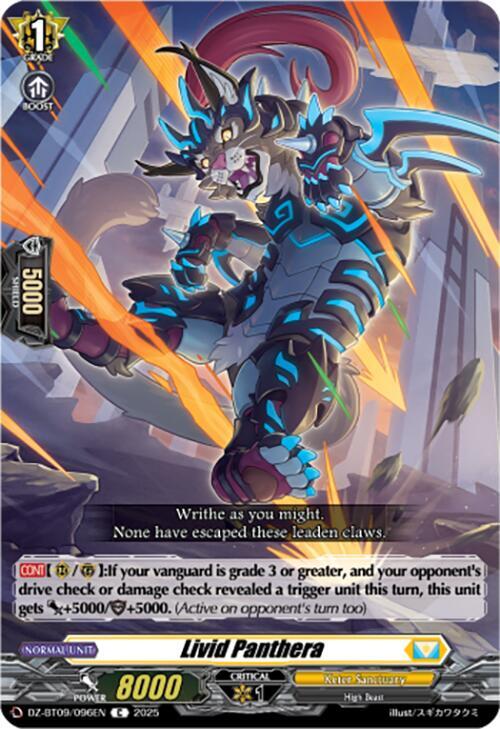 Cardfight Vanguard DZ-BT09: Super Brave Detonation Livid Panthera  DZ-BT09/096EN - C