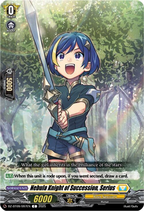 Cardfight Vanguard DZ-BT09: Super Brave Detonation Nebula Knight of Succession, Serius  DZ-BT09/097EN - C