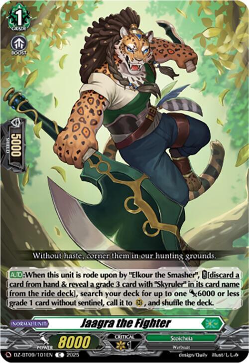 Cardfight Vanguard DZ-BT09: Super Brave Detonation Jaagra the Fighter  DZ-BT09/101EN - C