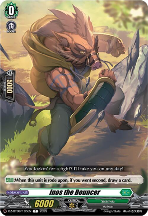Cardfight Vanguard DZ-BT09: Super Brave Detonation Inos the Bouncer  DZ-BT09/105EN - C