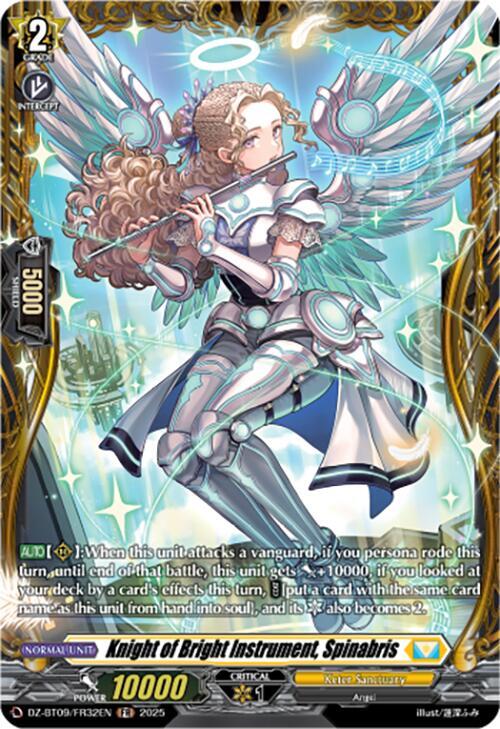 Cardfight Vanguard DZ-BT09: Super Brave Detonation Knight of Bright Instrument, Spinabris (FR)  DZ-BT09/FR32EN - Frame Rare