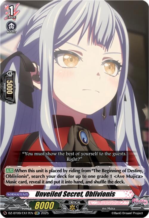 Cardfight Vanguard DZ-BT09: Super Brave Detonation Unveiled Secret, Oblivionis (EXC)  DZ-BT09/EX17EN - EXC