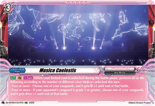 Cardfight Vanguard DZ-BT09: Super Brave Detonation Musica Caelestis (EXS)  DZ-BT09/EX47EN - EXS