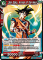Dragon Ball Super CCG Prismatic Clash Son Goku, Arrival of the Hero BT28-005 Common Near Mint