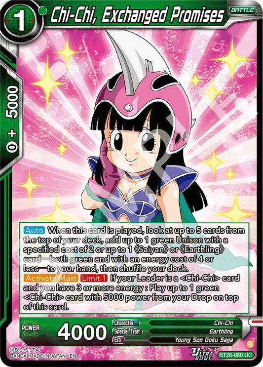 Dragon Ball Super: Masters Prismatic Clash Chi-Chi, Exchanged Promises BT28-060 Uncommon