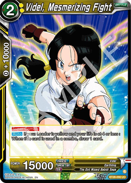 Dragon Ball Super: Masters Prismatic Clash Videl, Mesmerizing Fight BT28-090 Uncommon