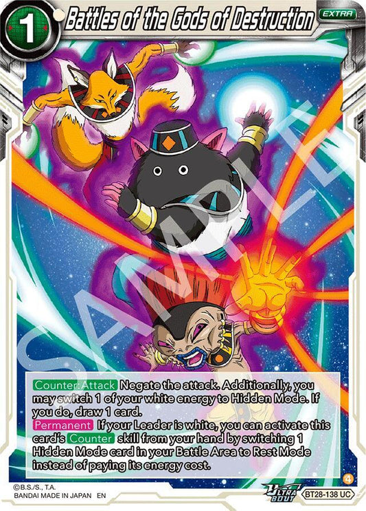 Dragon Ball Super: Masters Prismatic Clash Battles of the Gods of Destruction BT28-138 Uncommon