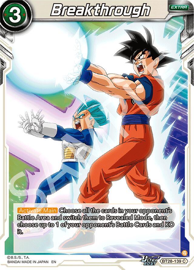 Dragon Ball Super CCG Prismatic Clash Breakthrough BT28-139 Common Near Mint