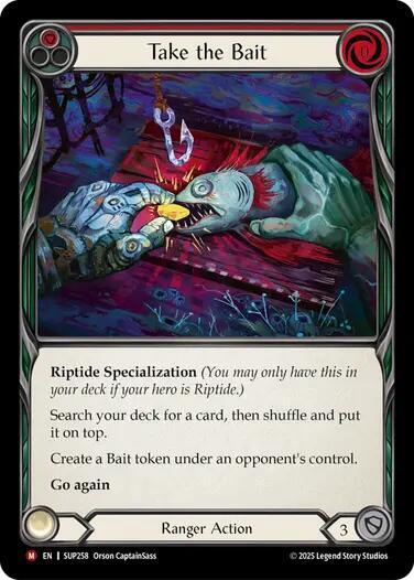 Flesh and Blood TCG Super Slam Take the Bait (Red) SUP258 Majestic