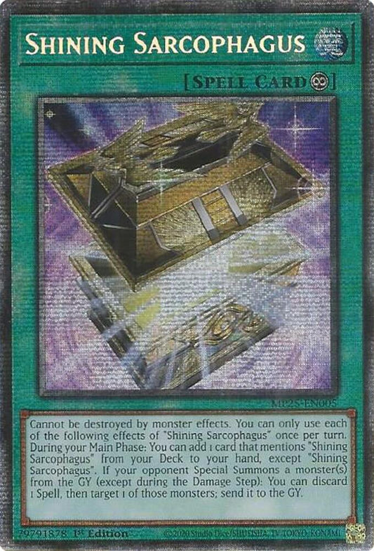 YuGiOh Cards 2025 Mega-Pack Shining Sarcophagus MP25-EN005 Starlight Rare