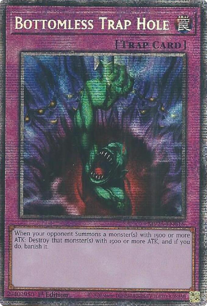 YuGiOh Cards 2025 Mega-Pack Bottomless Trap Hole MP25-EN018 Starlight Rare