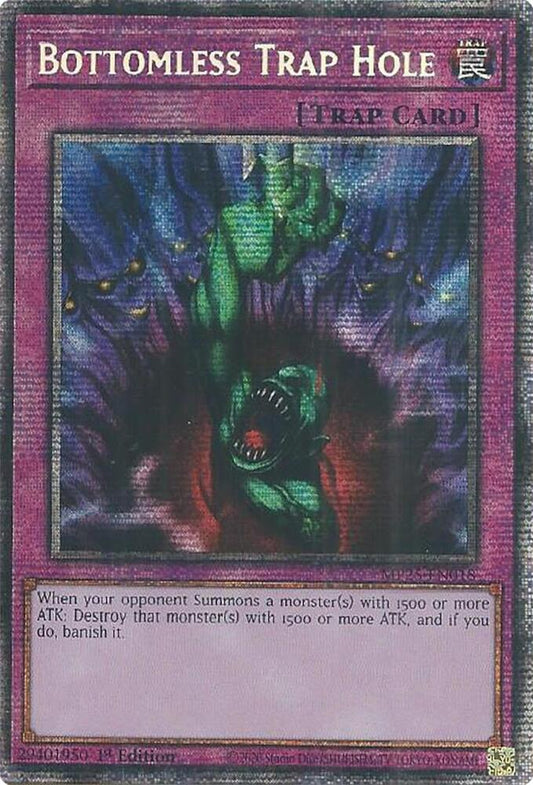YuGiOh Cards 2025 Mega-Pack Bottomless Trap Hole MP25-EN018 Starlight Rare