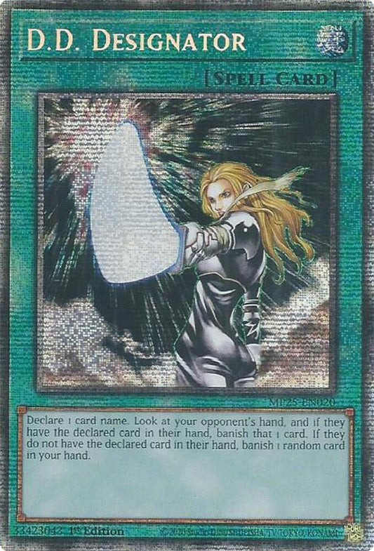 YuGiOh Cards 2025 Mega-Pack D.D. Designator MP25-EN020 Starlight Rare