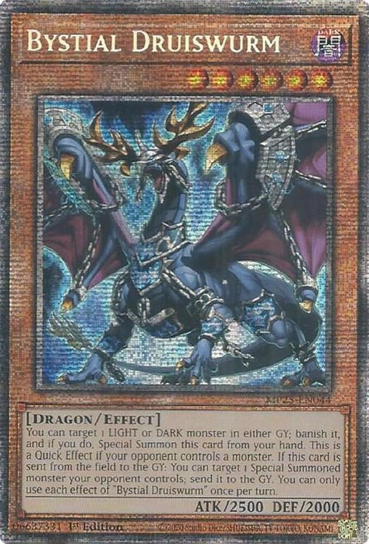 YuGiOh Cards 2025 Mega-Pack Bystial Druiswurm MP25-EN044 Starlight Rare