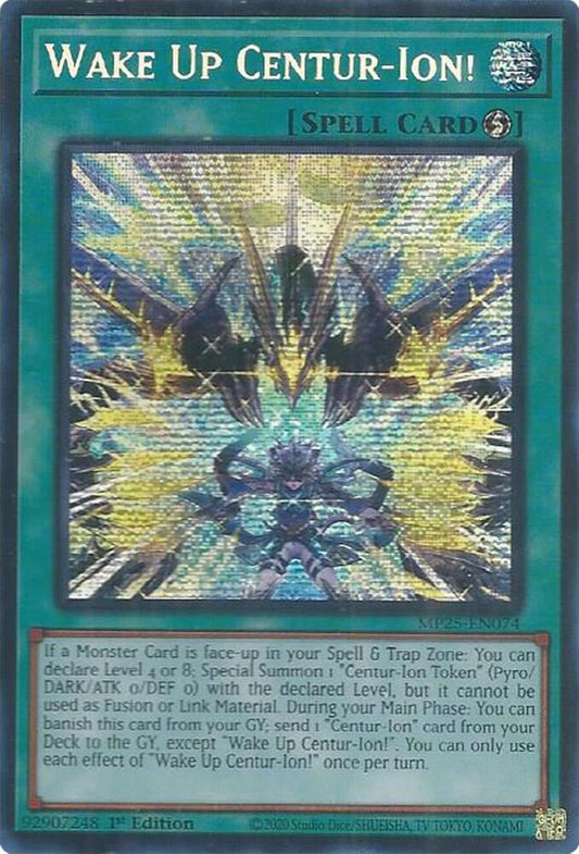 YuGiOh Cards 2025 Mega-Pack Wake Up Centur-Ion! MP25-EN074 Prismatic Secret Rare