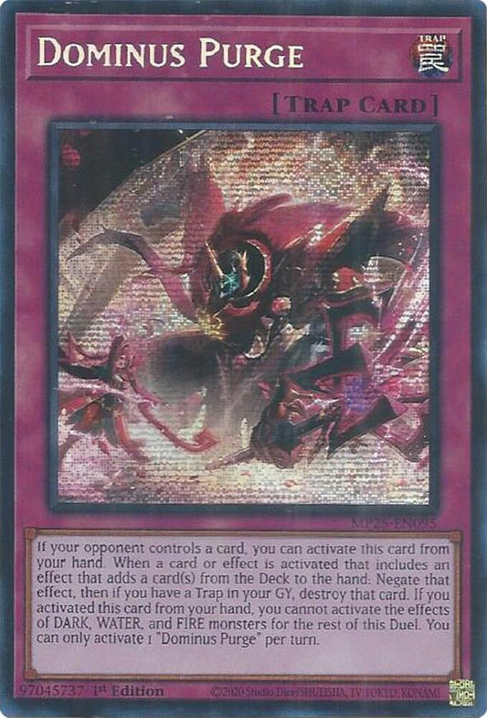 YuGiOh Cards 2025 Mega-Pack Dominus Purge MP25-EN095 Prismatic Secret Rare