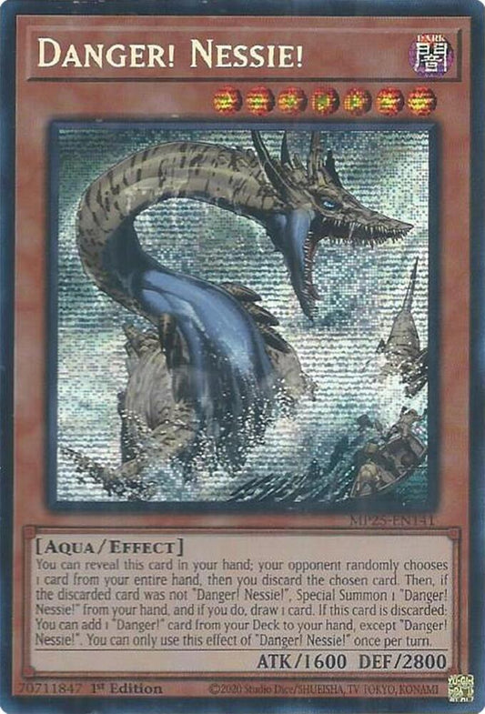 YuGiOh Cards 2025 Mega-Pack Danger! Nessie! MP25-EN141 Prismatic Secret Rare