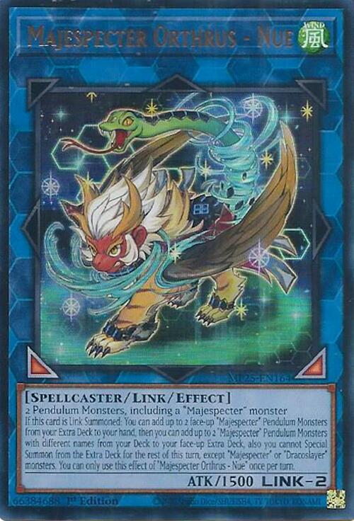 YuGiOh 2025 Mega-Pack Majespecter Orthrus - Nue MP25-EN164 Ultra Rare Near Mint 1st Edition