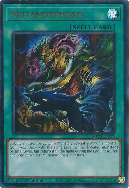 YuGiOh Cards 2025 Mega-Pack Mutamorphosis MP25-EN171 Ultra Rare