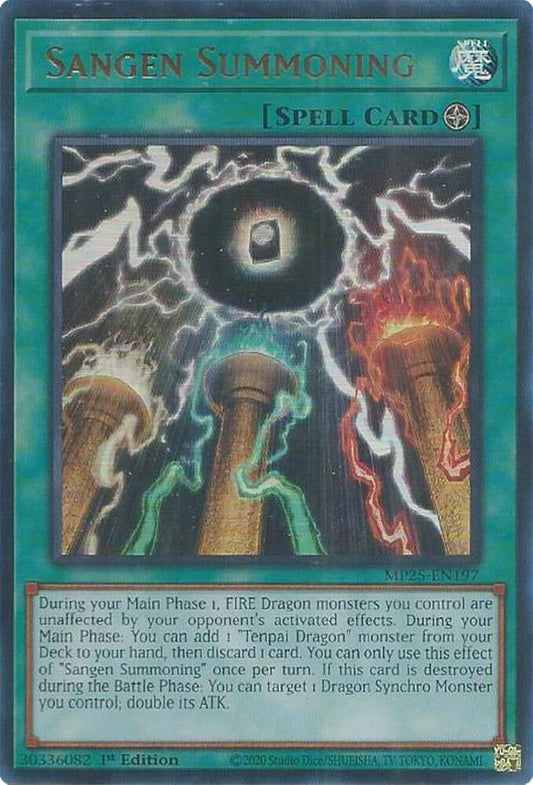 YuGiOh Cards 2025 Mega-Pack Sangen Summoning MP25-EN197 Ultra Rare