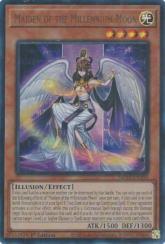 YuGiOh Cards 2025 Mega-Pack Maiden of the Millennium Moon MP25-EN209 Ultra Rare