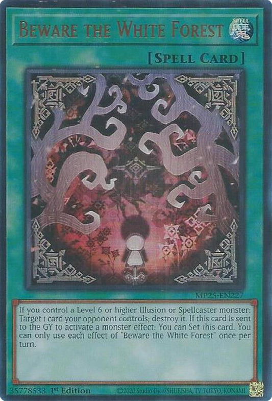 YuGiOh Cards 2025 Mega-Pack Beware the White Forest MP25-EN227 Ultra Rare