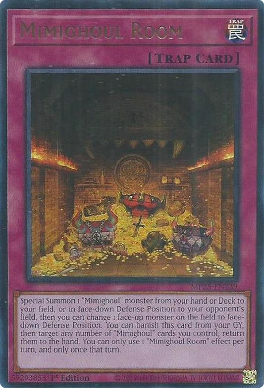 YuGiOh Cards 2025 Mega-Pack Mimighoul Room MP25-EN239 Ultra Rare