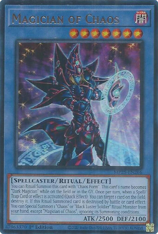 YuGiOh Cards 2025 Mega-Pack Magician of Chaos MP25-EN266 Ultra Rare