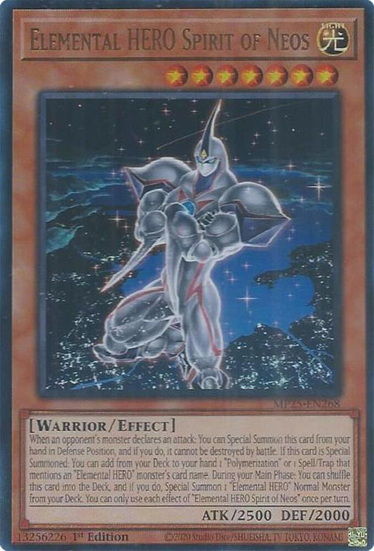 YuGiOh Cards 2025 Mega-Pack Elemental HERO Spirit of Neos MP25-EN268 Ultra Rare